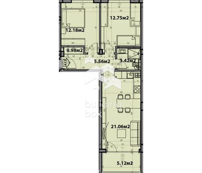 Тристаен апартамент в новострояща се сграда - 0