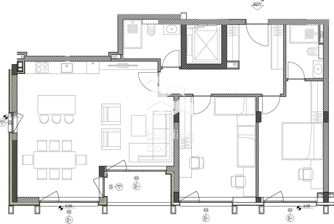 Тристаен апартамент в бутикова жилищна сграда - 0
