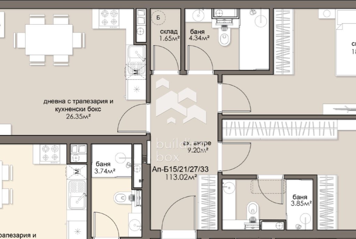 Тристаен апартамент - ж.к. Люлин 5 - 0