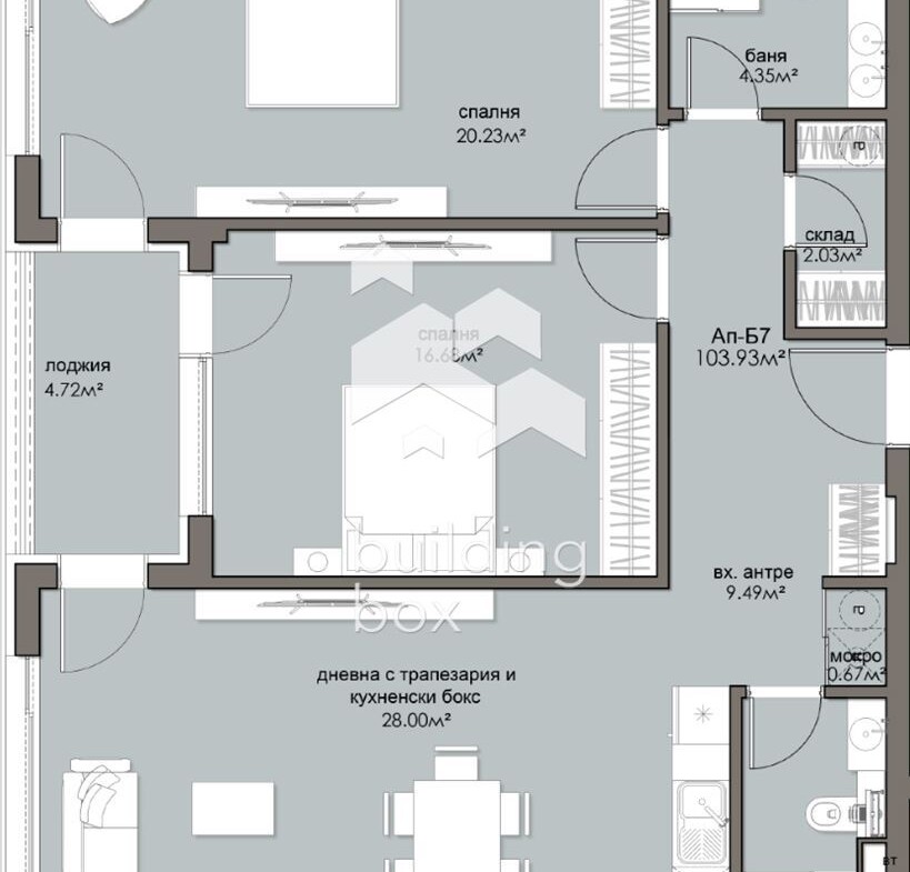 Тристаен апартамент - ж.к. Люлин 5 - 0