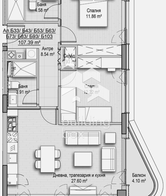 Тристаен апартамент срещу "Ловен парк" - кв. Витоша - 0
