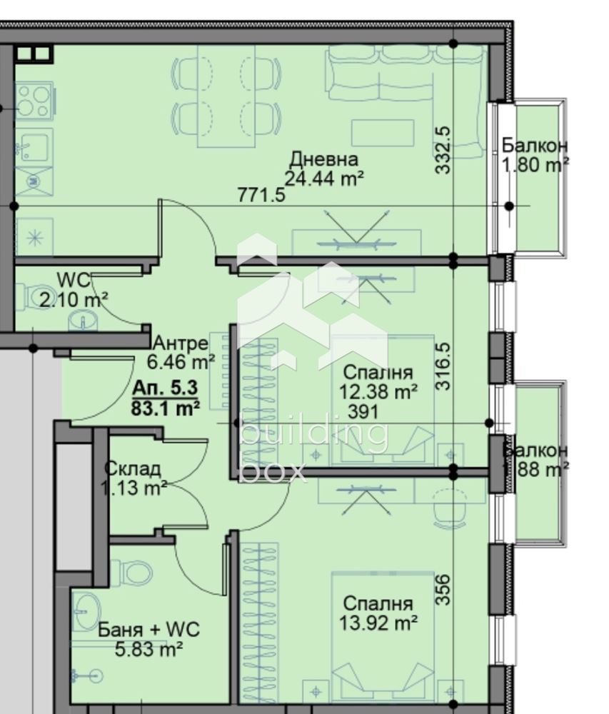 Тристаен апартамент - кв. Овча купел - 0