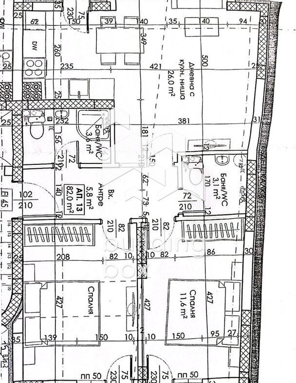 Тристаен апартамент с АКТ16 - център на гр. Пловдив - 0