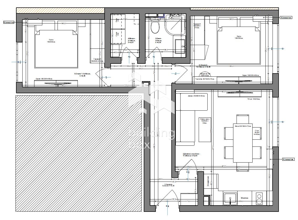 БИЛДИНГ БОКС предлага за продажба двустаен апартамент в ж.к. "Обеля 1". - 0