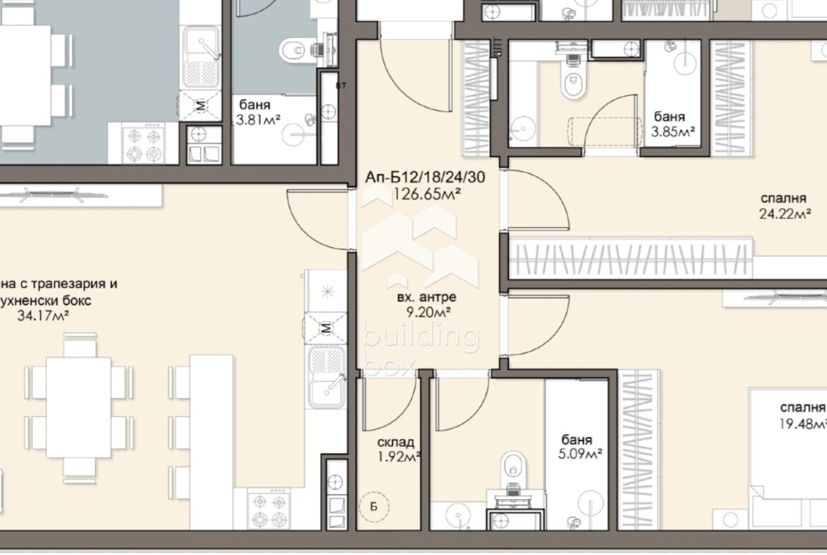 Огромен тристаен апартамент - ж.к. Люлин 5 - 0