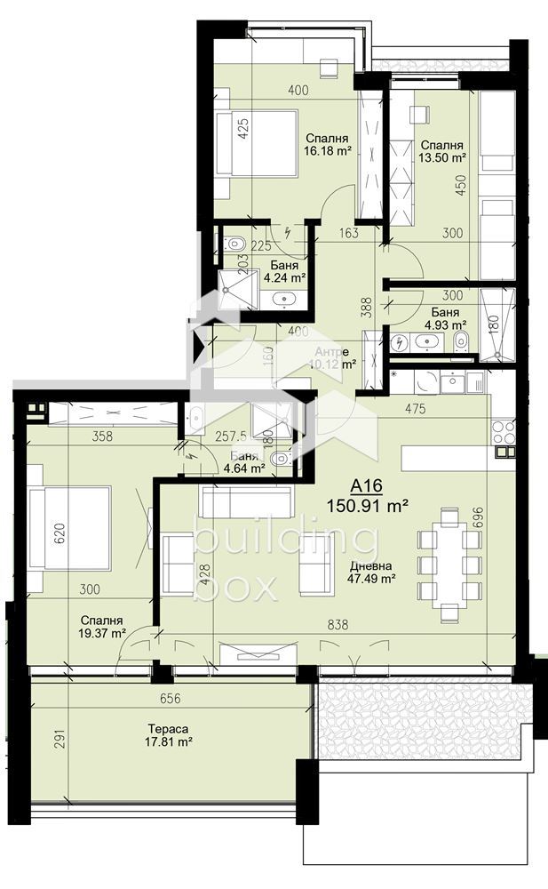 Четиристаен апартамент в бутикова сграда пред Акт 15 - 0