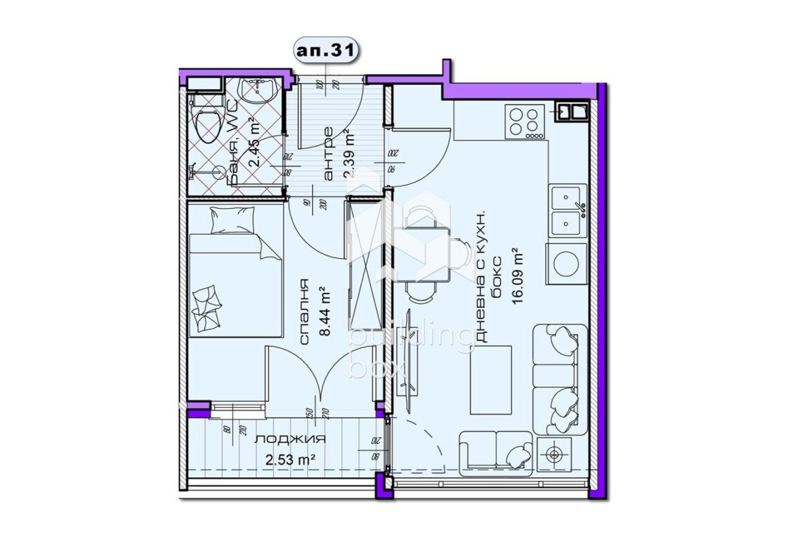 ДВУСТАЕН апартамент в новострояща се сграда в град Шумен - 0