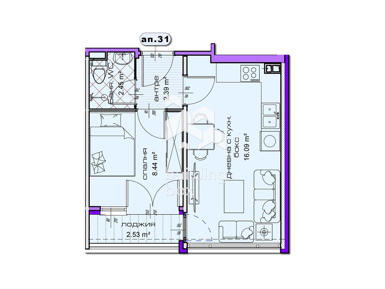 ДВУСТАЕН апартамент в новострояща се сграда в град Шумен - 0