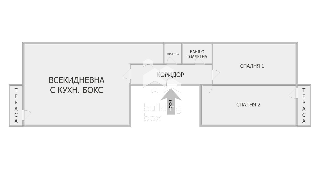 Тристаен обзаведен апартамент до КАПАНА - 0