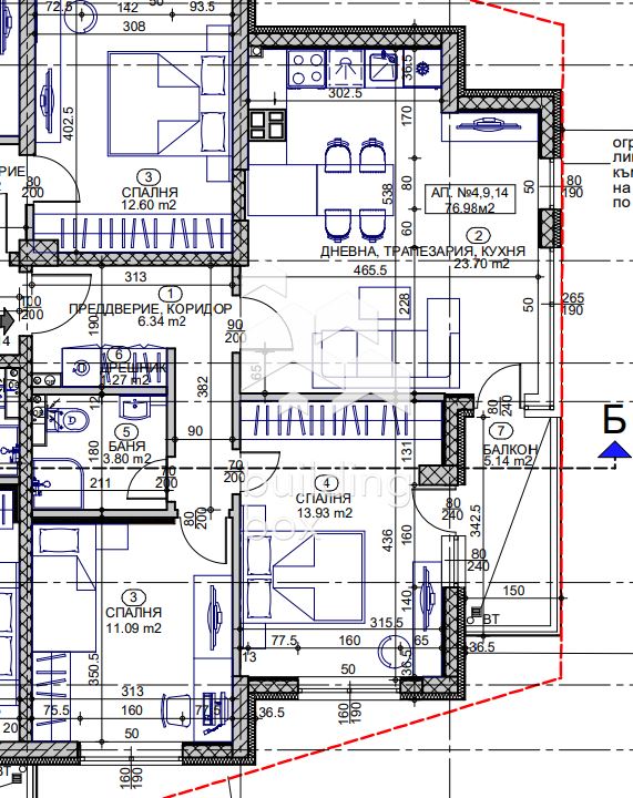 Тристаен апартамент - ж.к. Овча Купел 1 - 0