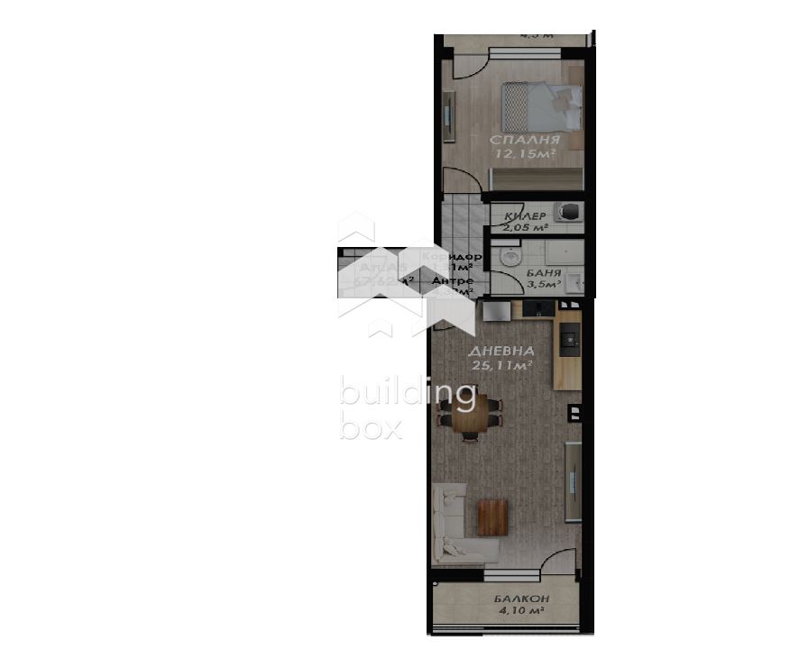 Обзаведен двустаен апартамент до Пловдивския панаир - 0