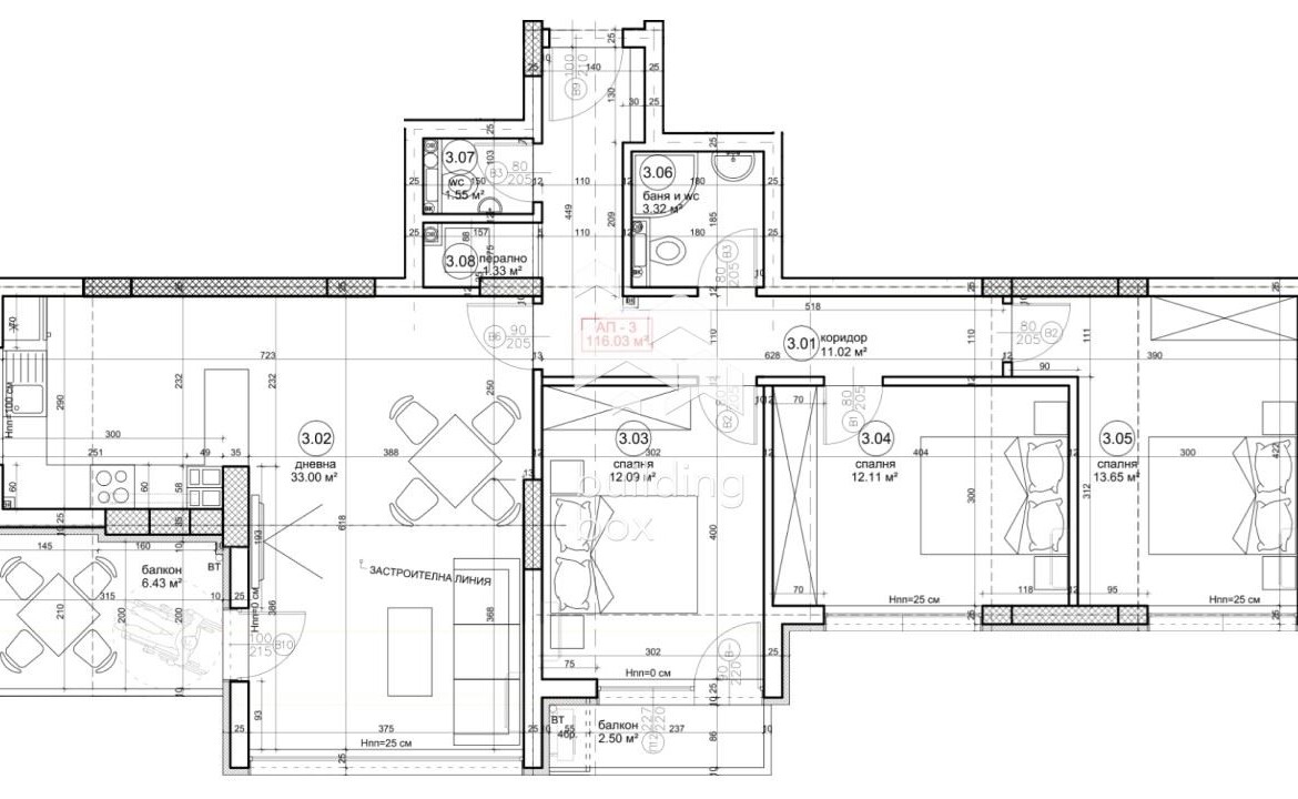 Четиристаен апартамент в новострояща се сграда - 0