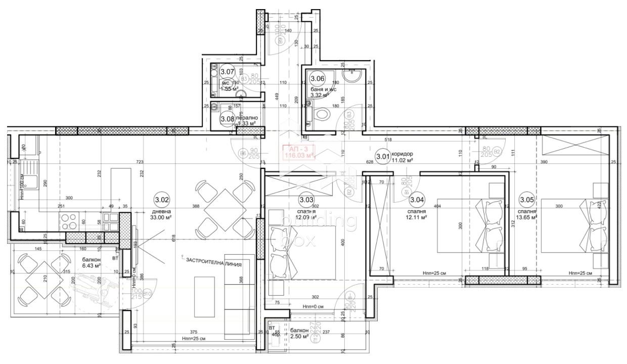 Четиристаен апартамент в новострояща се сграда - 0