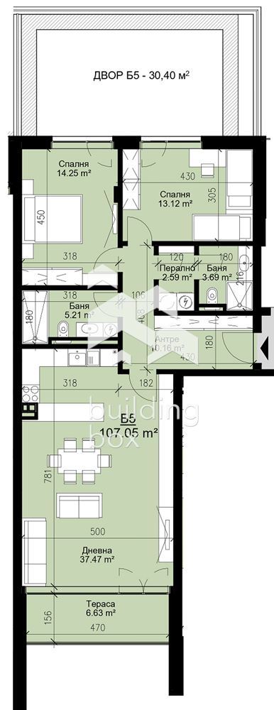 Тристаен апартамент в бутикова сграда пред Акт 15 - 0