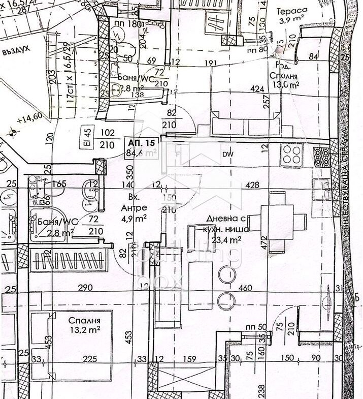 Тристаен апартамент с АКТ 16 в центъра на гр. Пловдив - 0