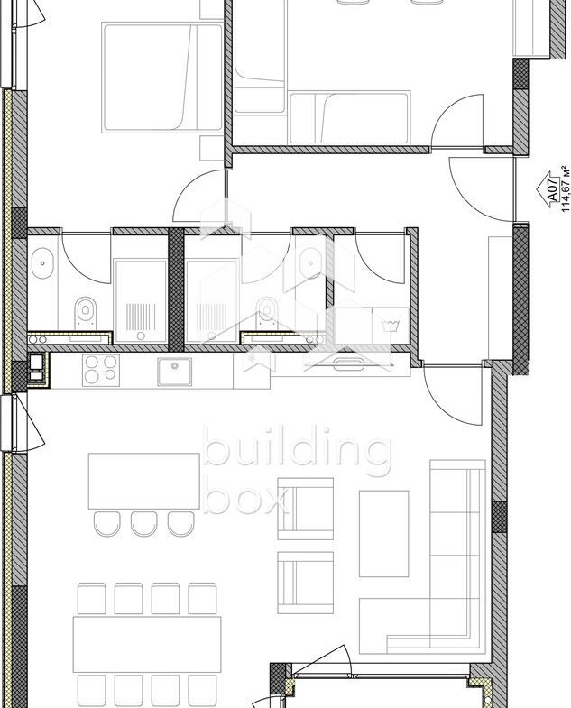 Тристаен апартамент в бутикова сграда - 0