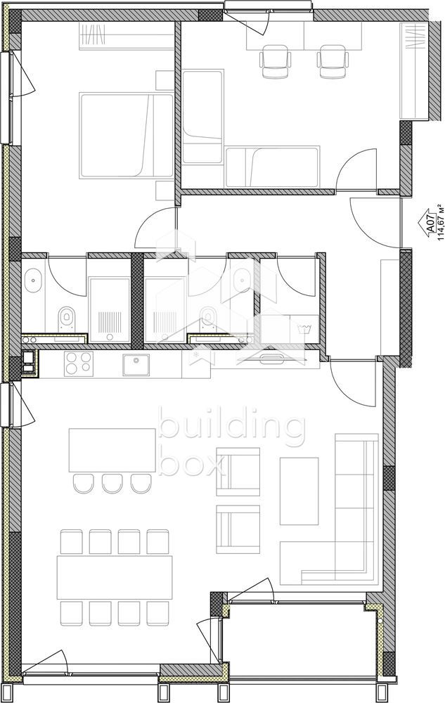 Тристаен апартамент в бутикова сграда - 0
