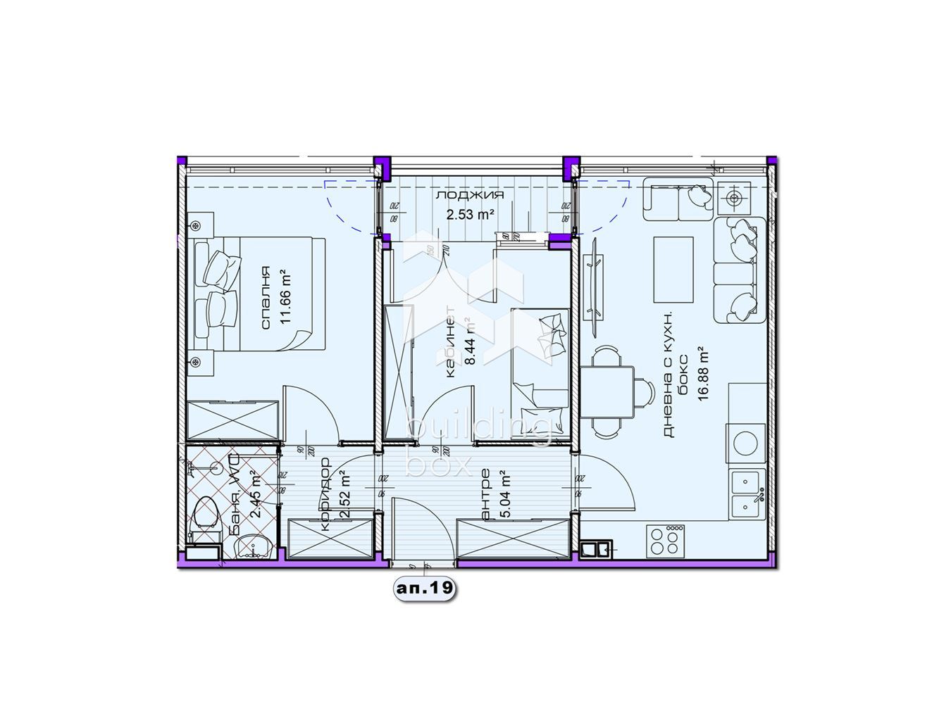 Tристаен апартамент в новострояща се сграда в град Шумен - 0