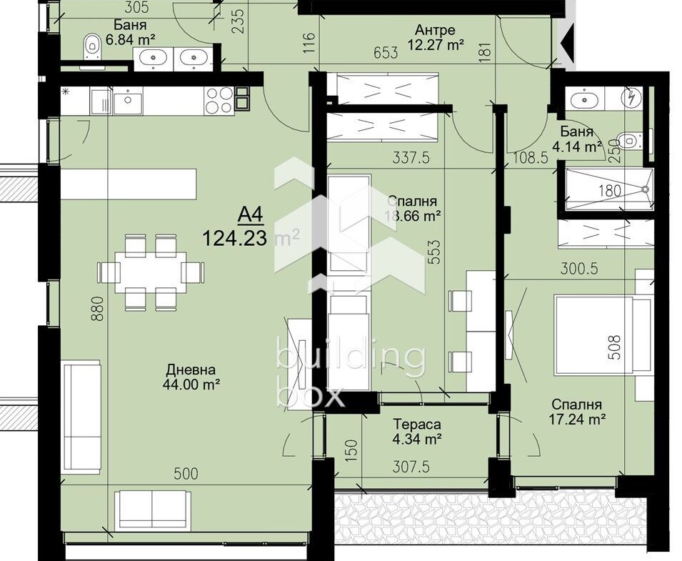 Тристаен апартамент в бутикова сграда пред Акт 15 - 0