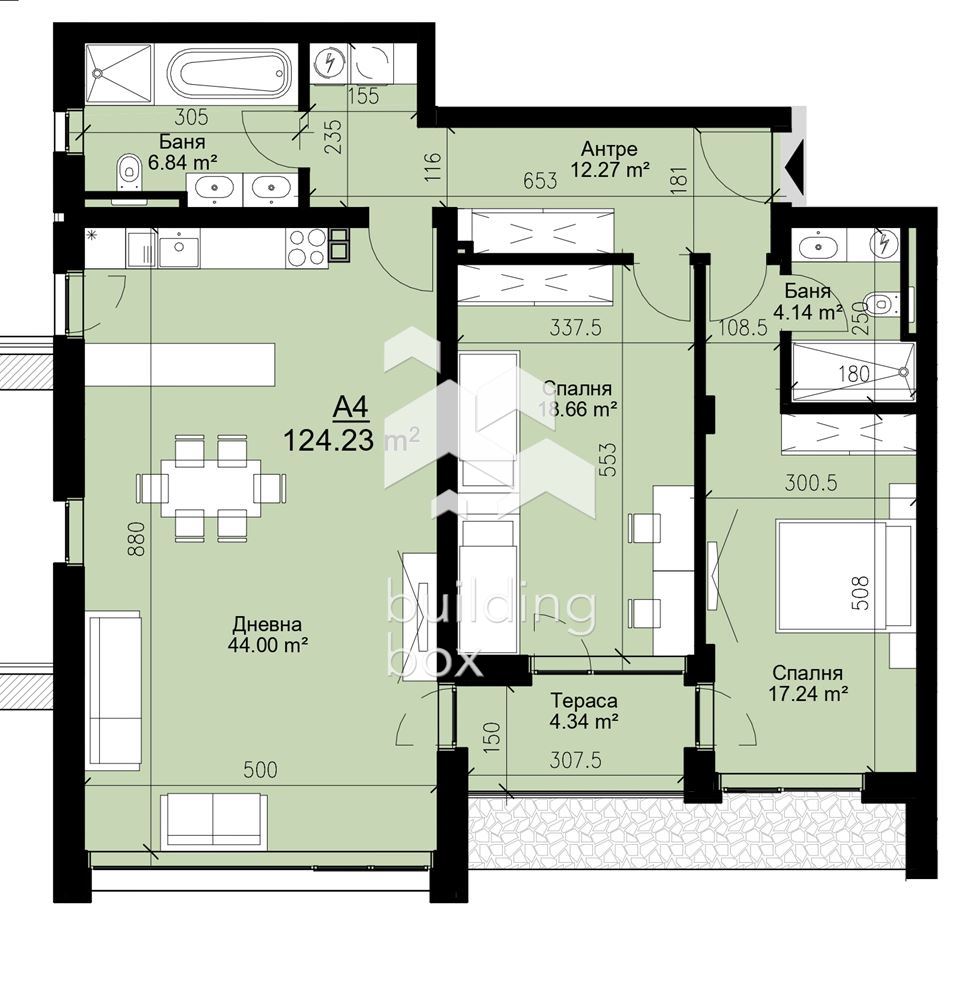 Тристаен апартамент в бутикова сграда пред Акт 15 - 0