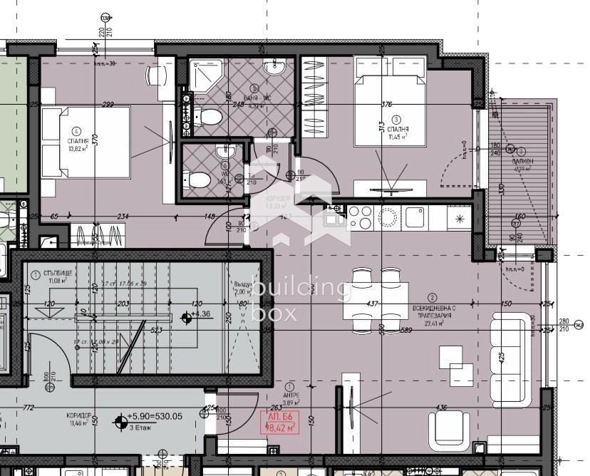 Тристаен апартамент на метри от метростанция - 0