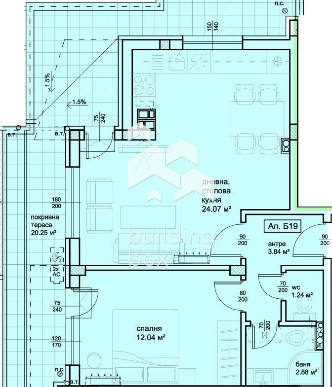 Голям двустаен апартамент с АКТ 16 - "Христо Смирненски" - 0