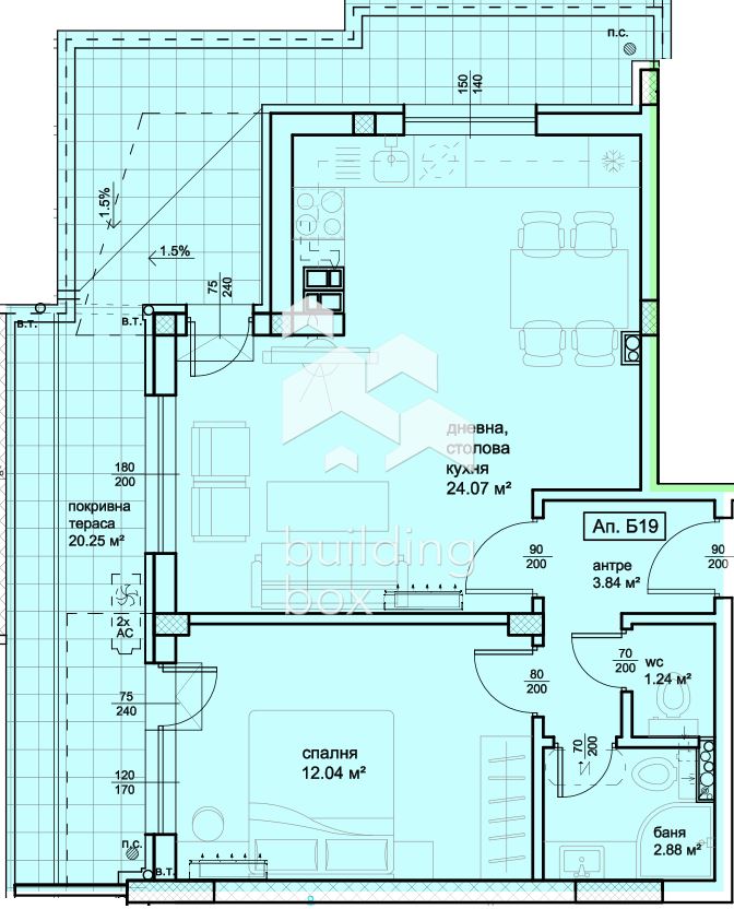 Голям двустаен апартамент с АКТ 16 - "Христо Смирненски" - 0