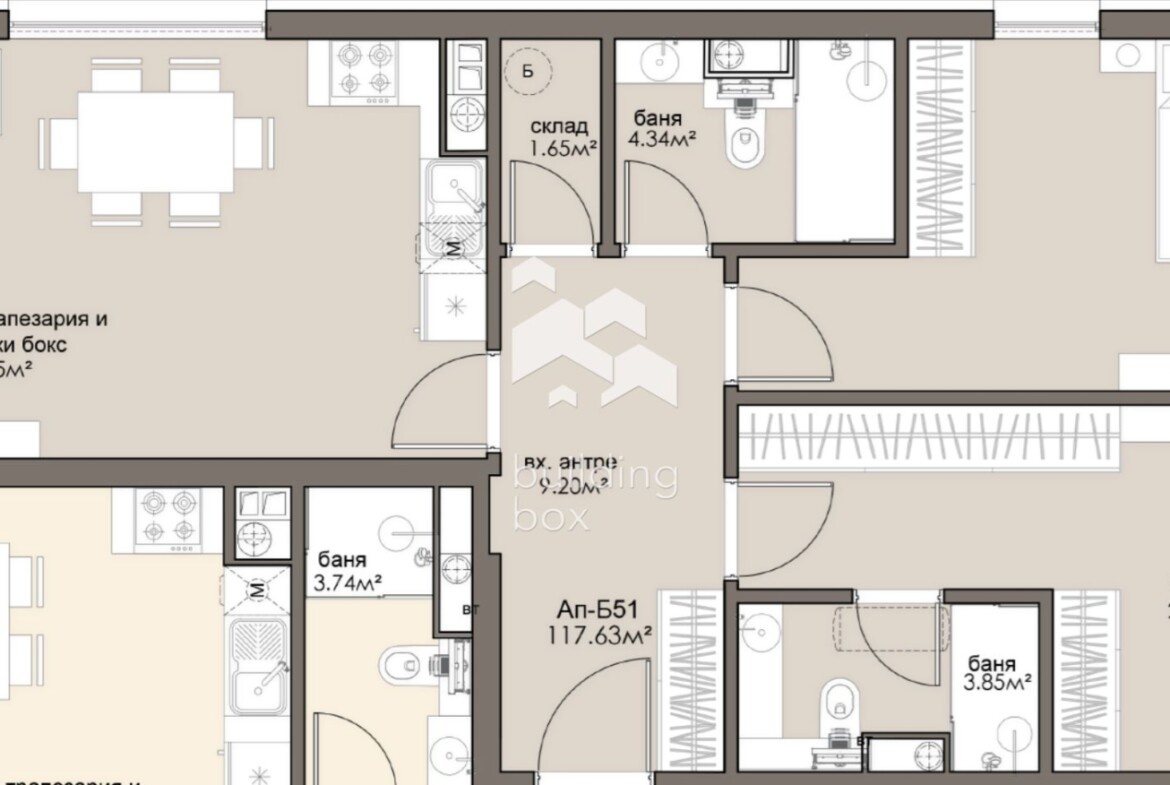 Тристаен апартамент - ж.к. Люлин 5 - 0