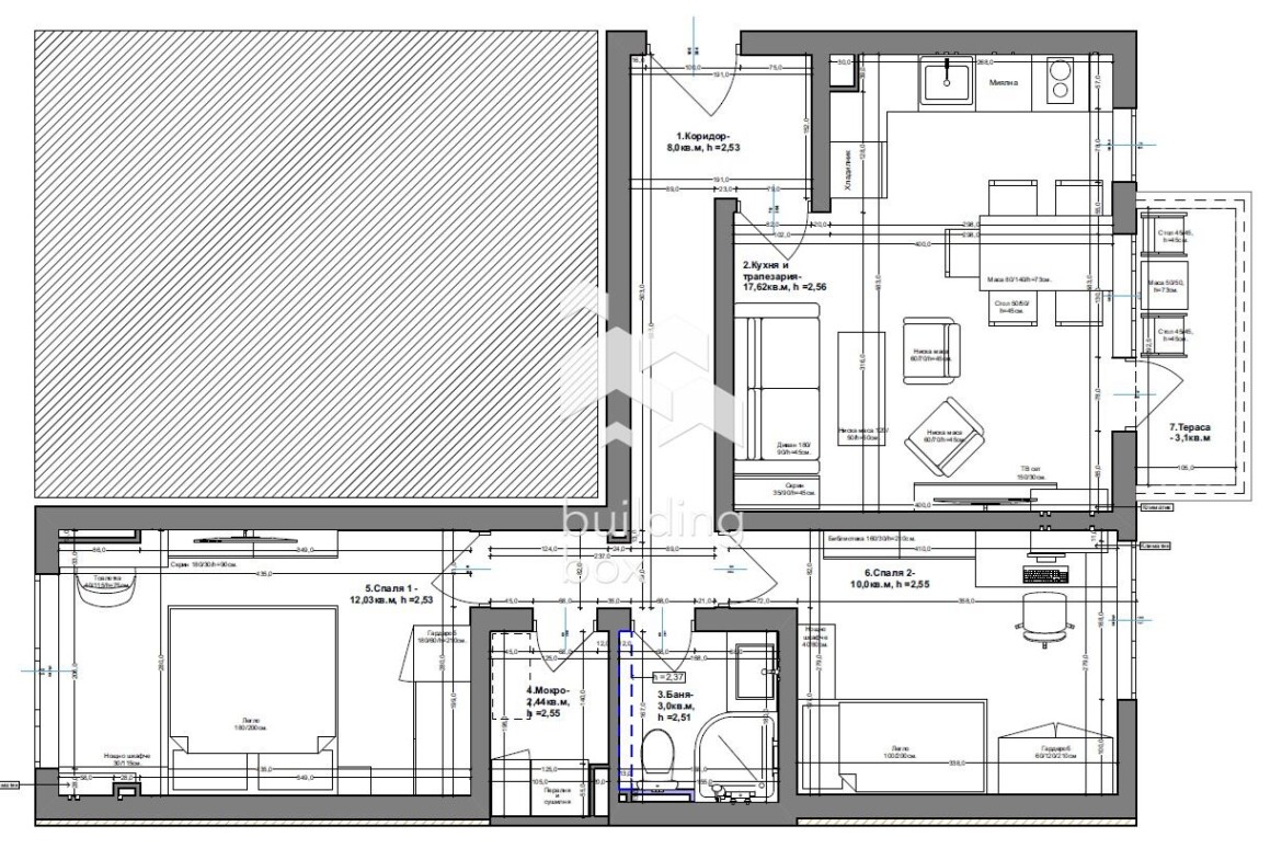 БИЛДИНГ БОКС предлага за продажба тристаен апартамент в ж.к. "Обеля 1". - 0