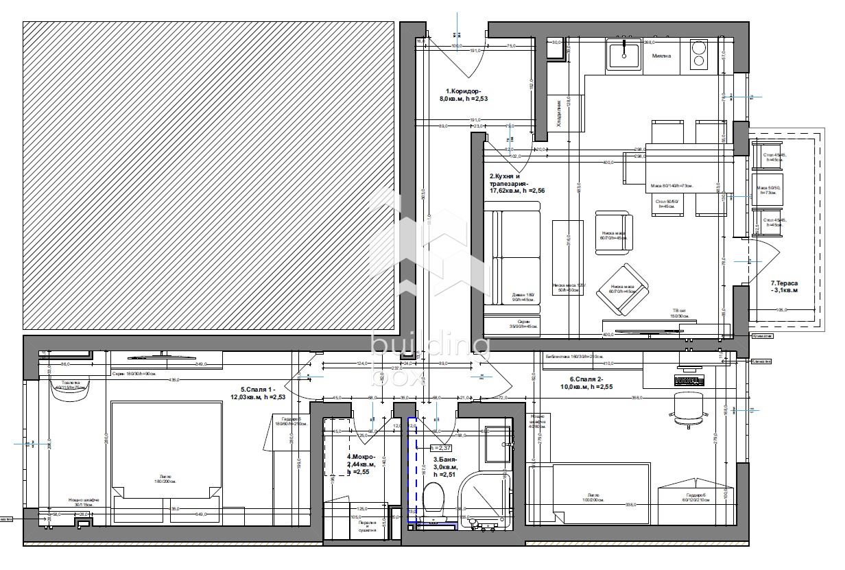 БИЛДИНГ БОКС предлага за продажба тристаен апартамент в ж.к. "Обеля 1". - 0