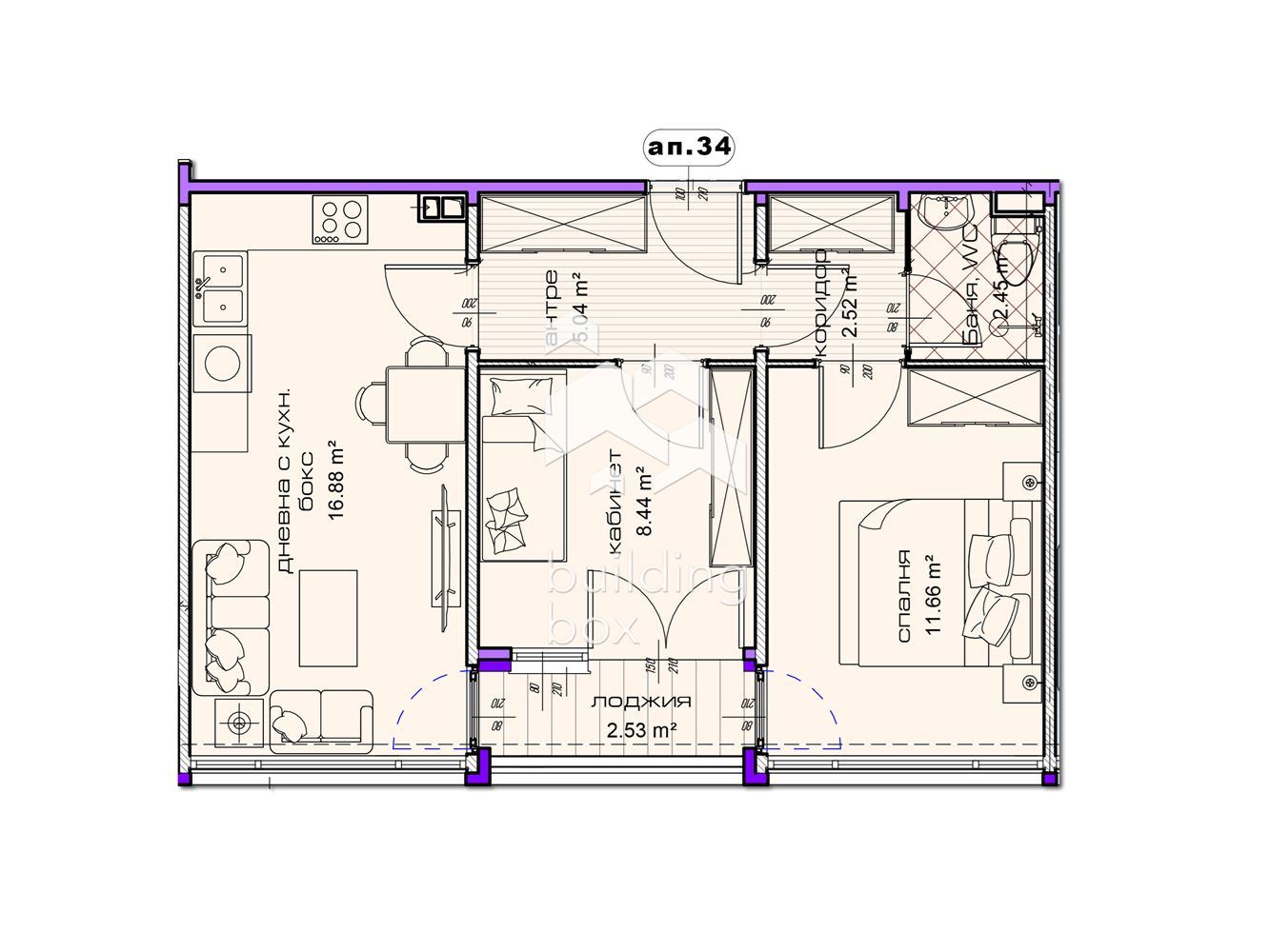 Тристаен апартамент в новострояща се сграда в град Шумен - 0