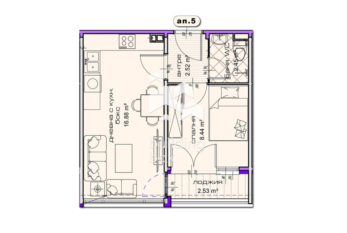 ДВУСТАЕН апартамент в новострояща се сграда в град Шумен - 0