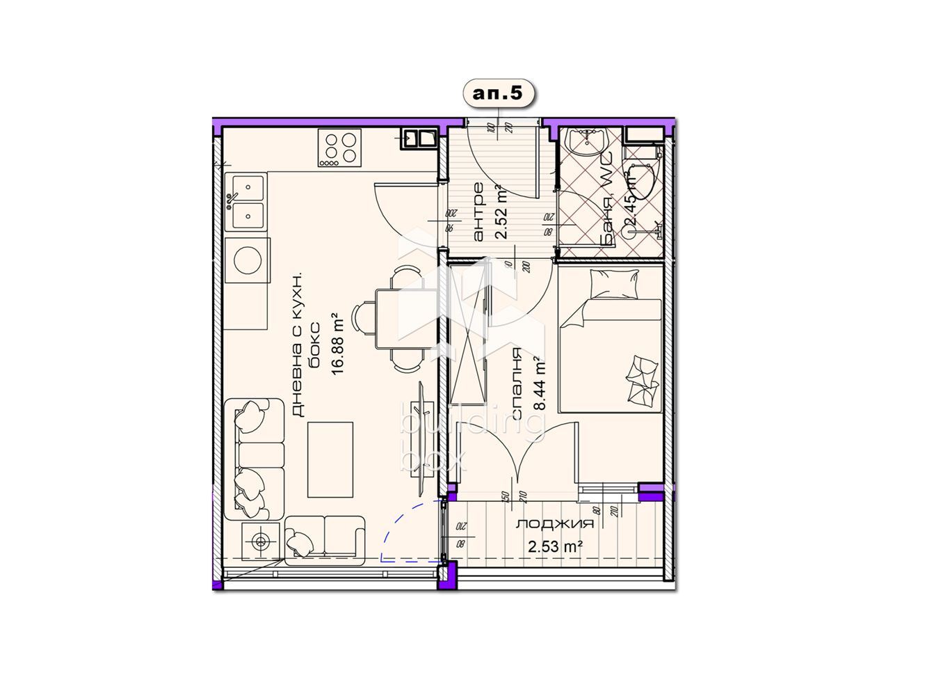 ДВУСТАЕН апартамент в новострояща се сграда в град Шумен - 0