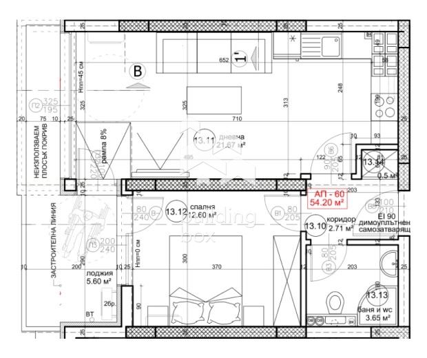 ДВУСТАЕН апартамент в новострояща се сграда - 0