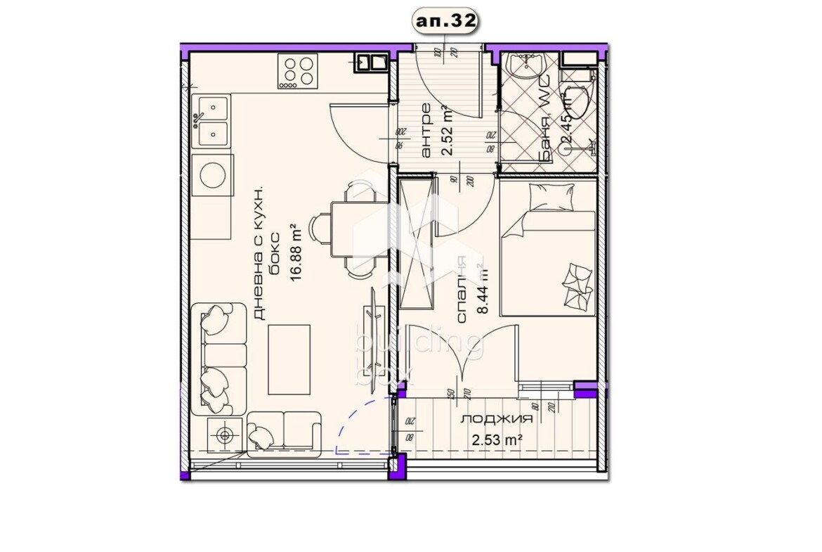 ДВУСТАЕН апартамент в новострояща се сграда в град Шумен - 0