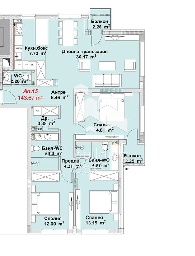 Четиристаен апартамент в ж.к. Бояна - 0