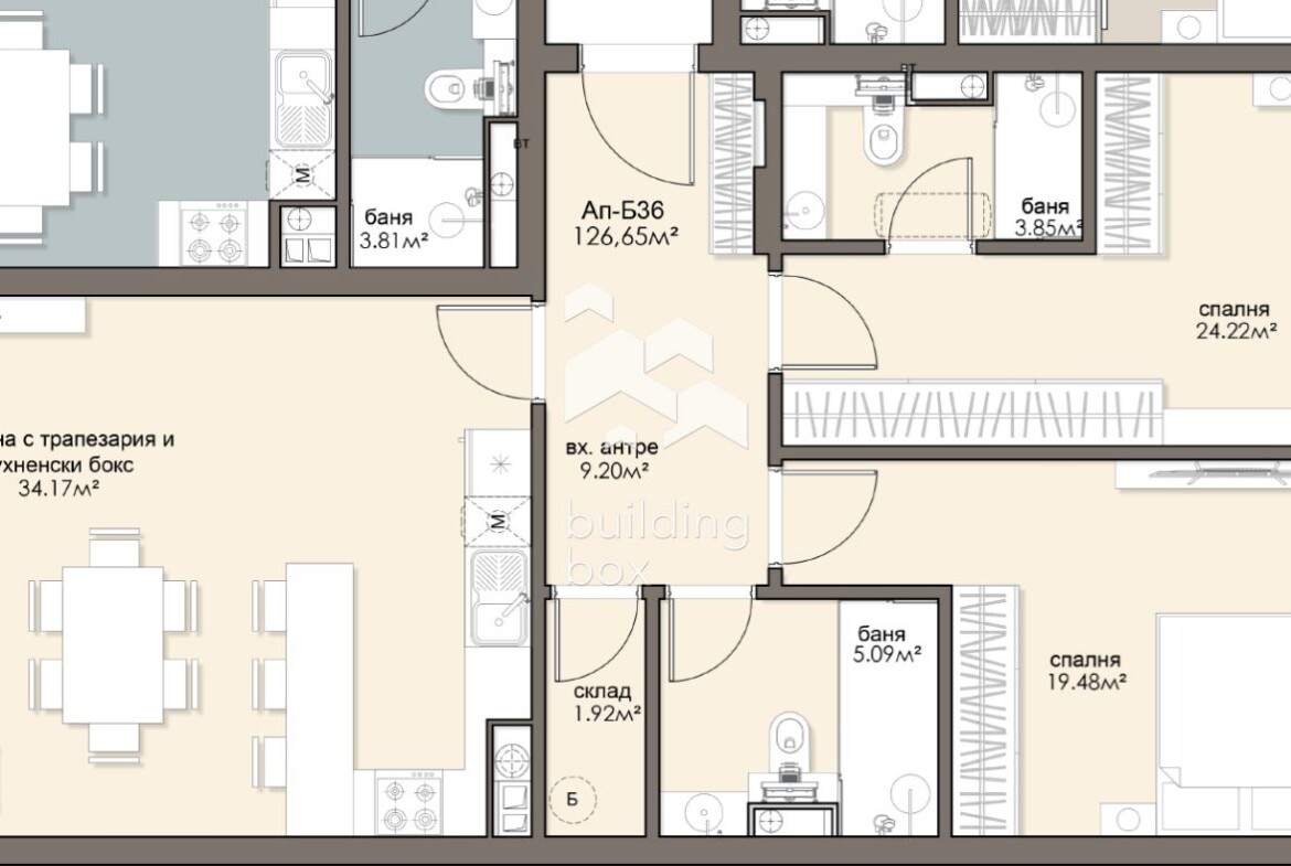 Огромен тристаен апартамент - ж.к. Люлин 5 - 0