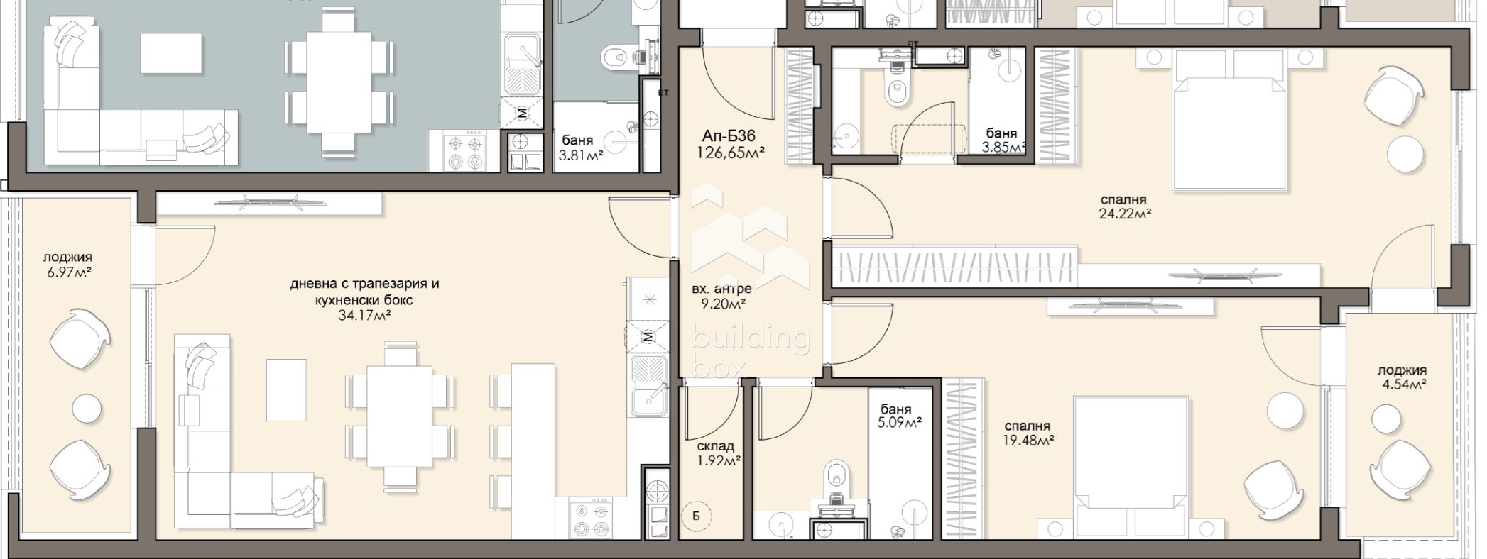 Огромен тристаен апартамент - ж.к. Люлин 5 - 0