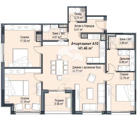 Четиристаен апартамент в ж.к. Кръстова Вада - 0