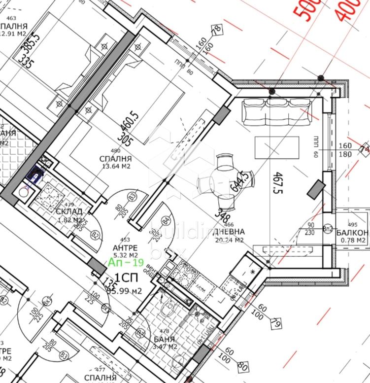 Двустаен апартамент с АКТ 16 - кв. Витоша - 0