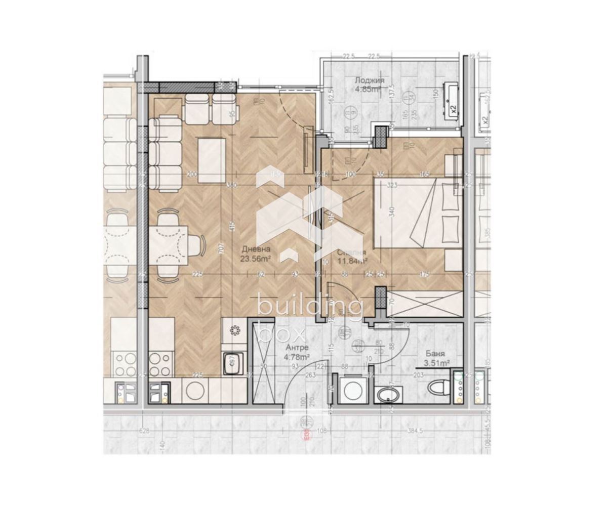 Двустаен апартамент - ж.к. Люлин 5 - 0