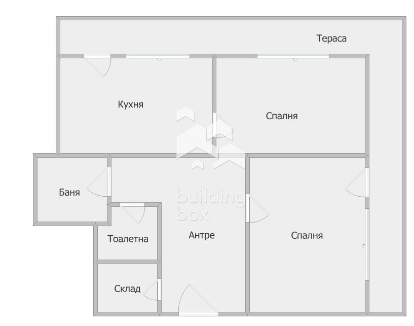 Апартамент с 2 спални и уникална тераса - 0