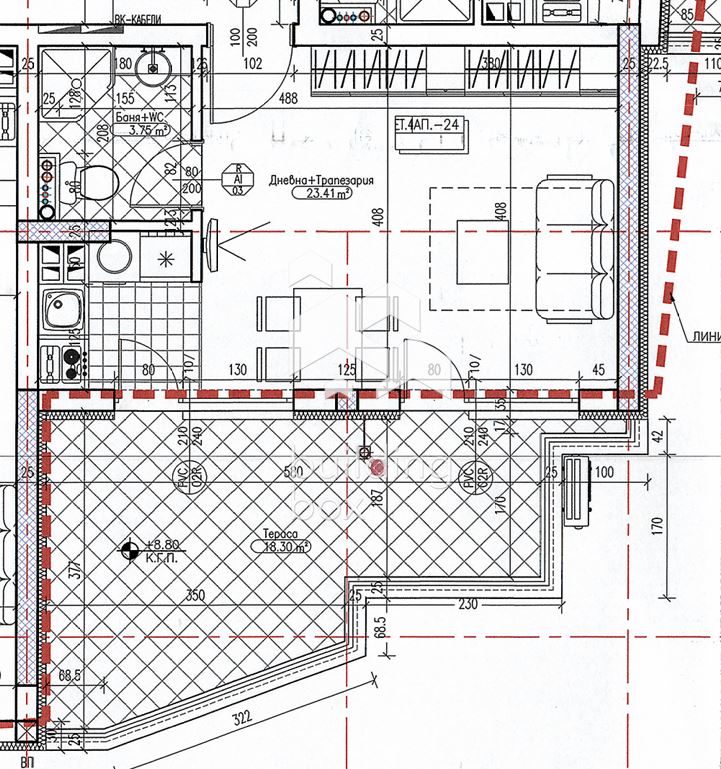 Студио в кв. Дружба 1 - 0
