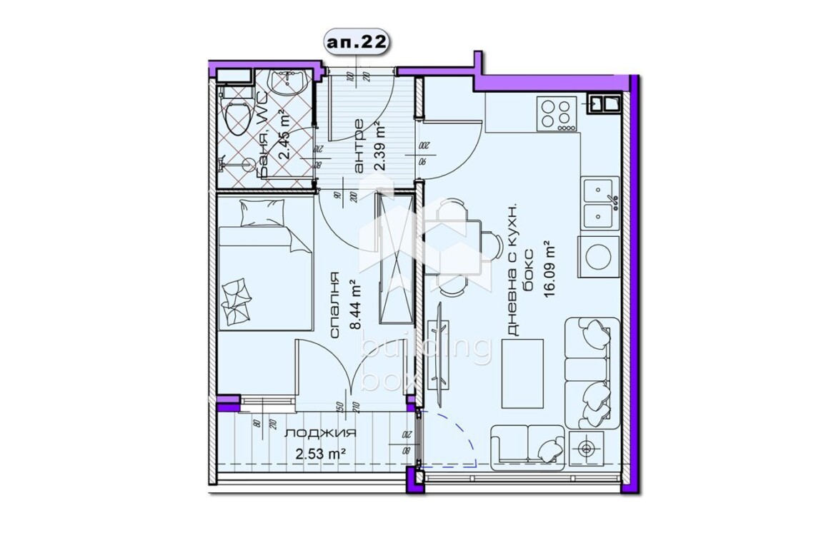 ДВУСТАЕН апартамент в новострояща се сграда в град Шумен - 0