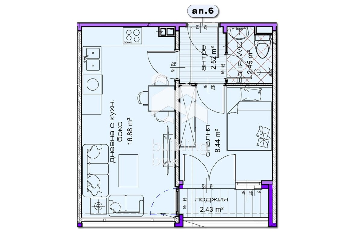 ДВУСТАЕН апартамент в новострояща се сграда в град Шумен - 0
