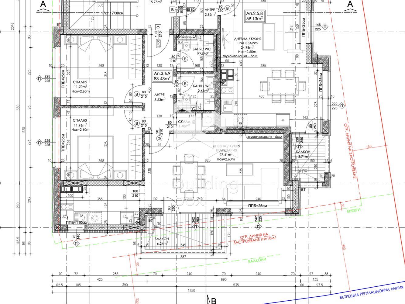 Тристаен апартамент - бул. "Ботевградско шосе" - 0
