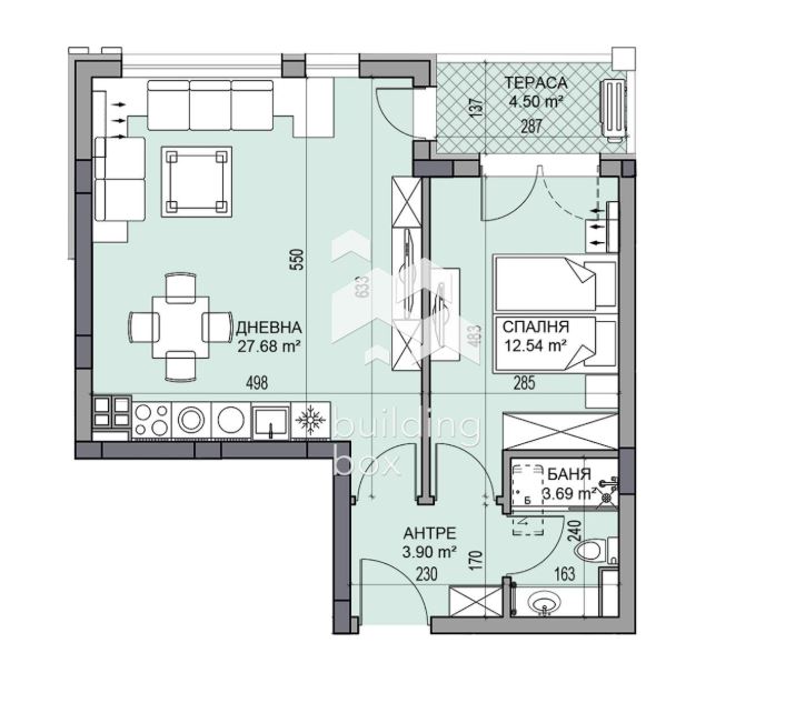 Двустаен апартамент в нов и луксозен комплекс - кв. Гагарин - 0