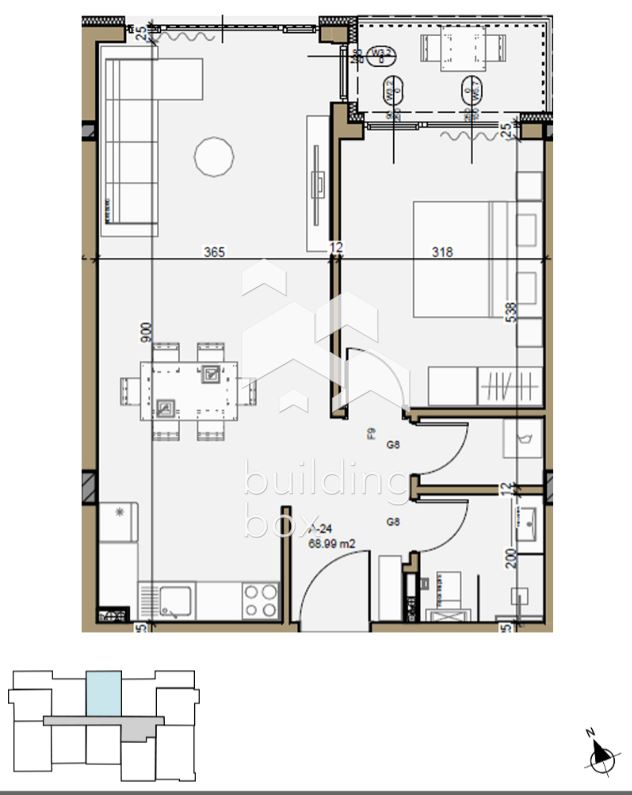 Двустаен апартамент - кв. Малинова долина - 0