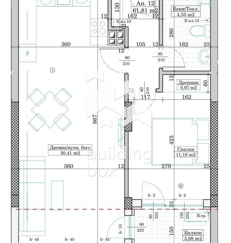 Двустаен южен апартамент в новострояща се сграда в кв.Изгрев - 0