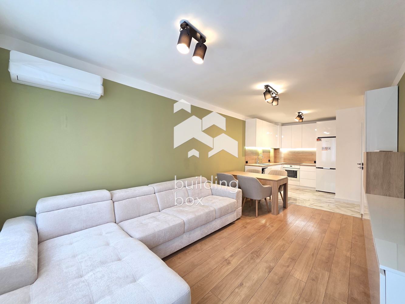 Чисто нов, напълно обзаведен, модерен двустаен апартамент в Малинова долина